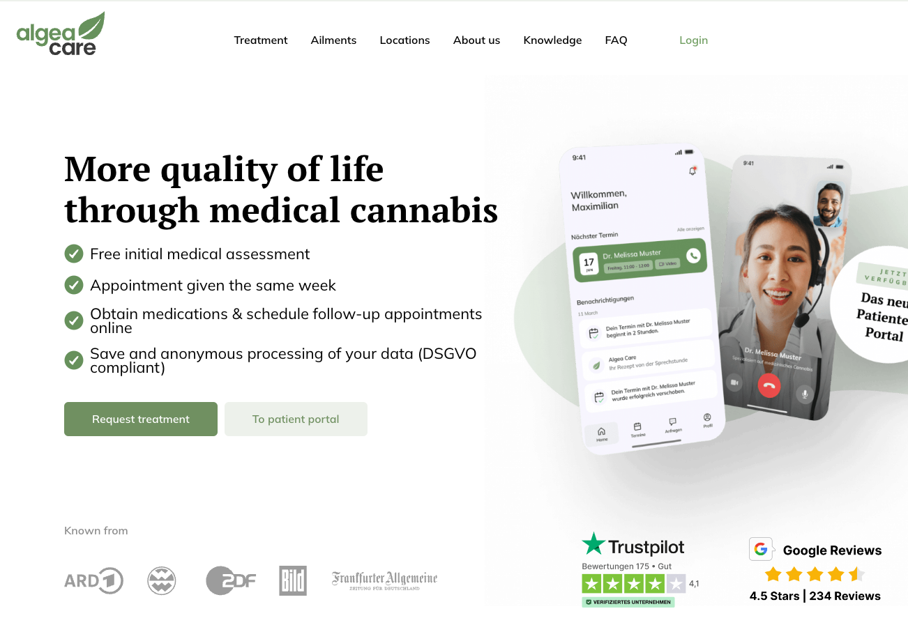 Creating platform for therapy with medical cannabis