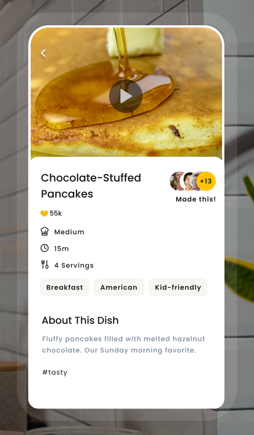 CookZ video-based social network for foodies