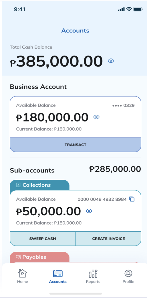 Banking application for Philippines