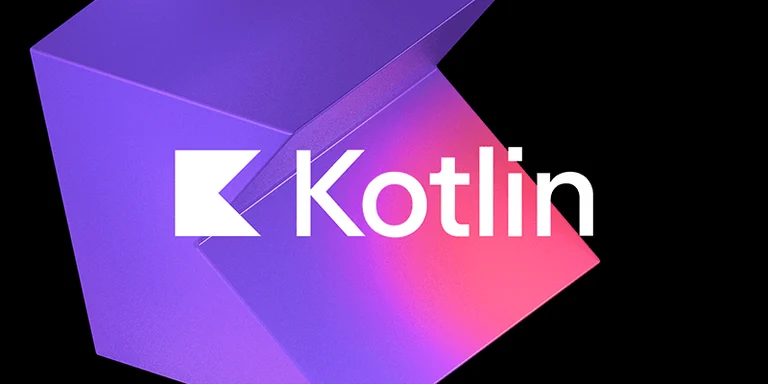 The Kotlin logo and the text 