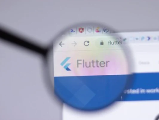 Flutter in browser magnified