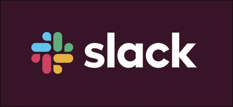 the Slack logo appearing on a dark background